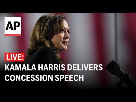 LIVE: Kamala Harris concession speech after election loss (FULL)